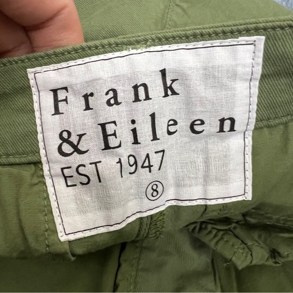 Frank & Eileen Wicklow Raw Hem Twill Chino Straight Trousers - Picture 7 of 8